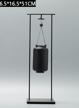 现代新中式创意铁艺倒流香软装炉吊挂沉香禅意香薰摆件装饰品摆设