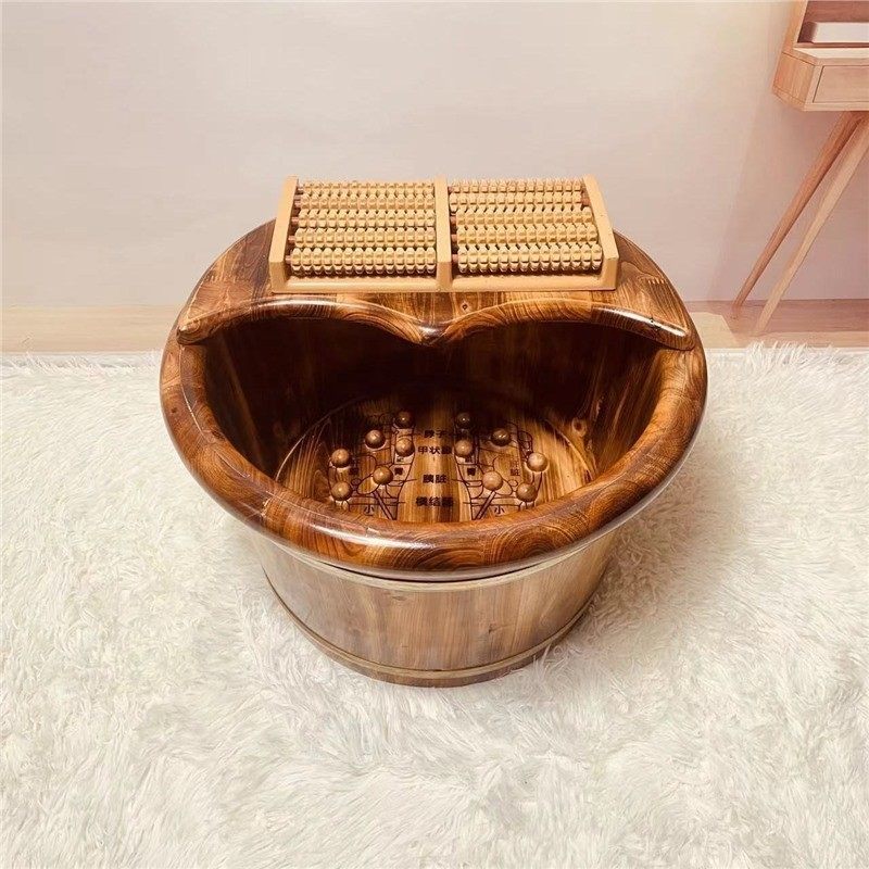 香柏木家用按摩加厚保温木桶泡脚洗脚盆实木足浴桶洗脚盆泡脚家居,淘宝优惠券,粉丝福利购,淘宝优惠卷