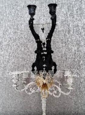 牛头创意艺术烛台牛头装饰品摆件家居庭院装饰品设计牛头树脂