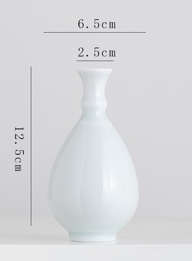 蜀门禅意新中式怀旧复古陶瓷小花瓶装饰干花水培客厅玄关插花摆件