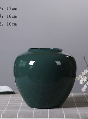 现代简约景德镇陶瓷花瓶摆件样板房餐桌水养客厅电视柜插花装饰品