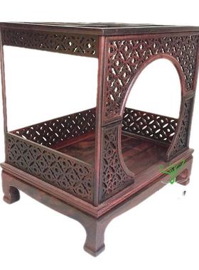 红木工艺品红酸门罗汉床月枝床微型家具微缩古典家具中堂仿古明清