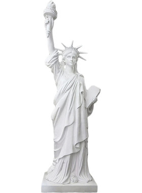 美术素描教具石膏模型摆件胸像石膏雕像自由女神全身大型石膏像