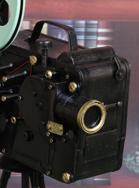 热销zakka杂货铁艺旧做电影放映机手工铁皮模型酒吧装饰