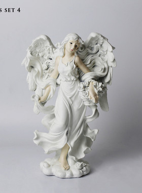 定制新品花仙子天使雕像树脂摆件创意家居桌面花园庭院装饰品