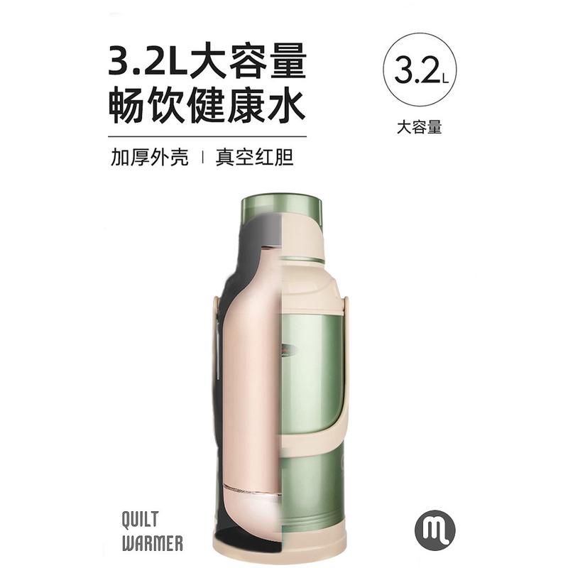 1VPK系列热水瓶保温家用学生宿舍老式清水外壳暖瓶大容量木塞内胆 - 图0
