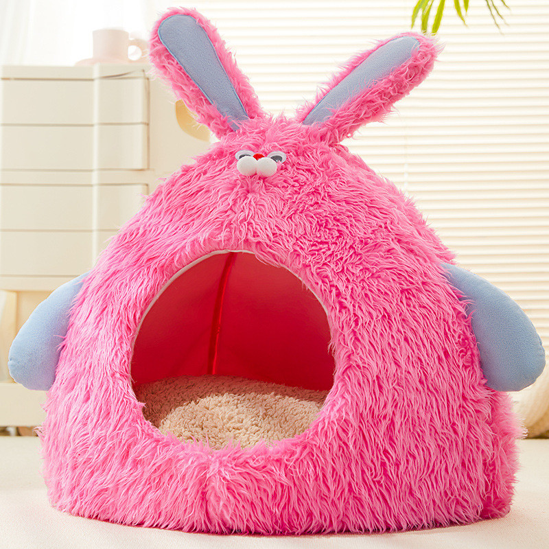 猫窝四季通用猫窝垫厚款封闭冬季保暖猫别墅封闭式安全感 - 图2