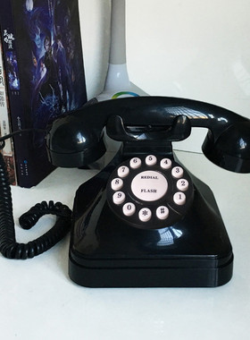 热销欧式宫廷按键仿古电话机电话机复古办公家用酒店座机摆件装饰