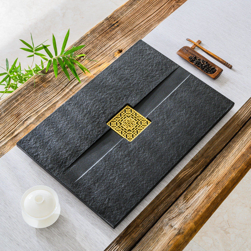 8ksg批发嵌入式乌金石茶盘茶桌中间茶台面板茶几空位镶嵌式火烧石,淘宝优惠券,粉丝福利购,淘宝优惠卷