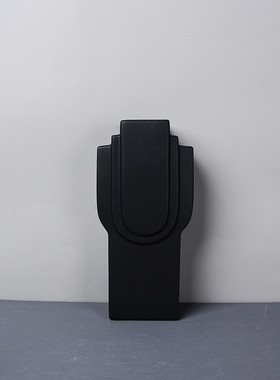 客厅彩绘艺术建筑风陶瓷花瓶摆件家居插花瓷器纯色玄关装饰工艺品