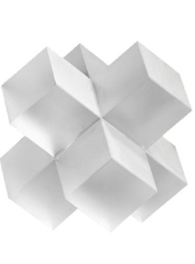 现代轻奢创意水晶十字书镇摆件立体简约磨砂几何家居书房软装饰品