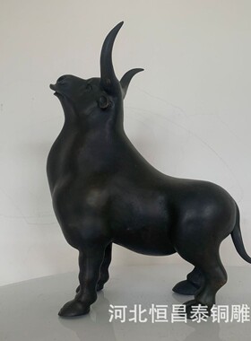 厂家供应铸铜动物生肖牛艺术摆件华尔街牛工艺品孺子牛铜雕雕塑