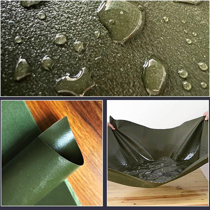 篷布地布双面涂塑防水布水82班用帐篷地布防绿色耐撕拉各种尺寸 - 图0