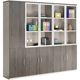 Office cabinet file cabinet office floor-standing storage cabinet with glass bookcase boss storage cabinet information cabinet with lock