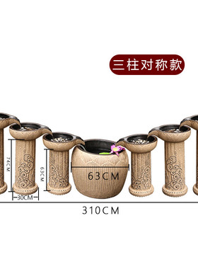 w~貔貅循环水流水摆件庭院新中式户外露台花园鱼池造景水系景