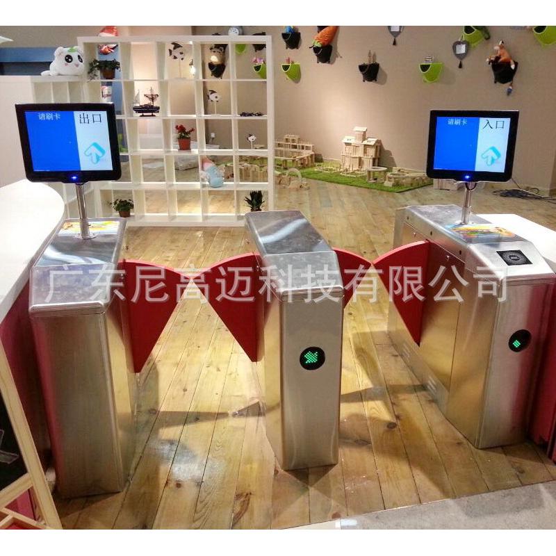 Hot-selling Nicomai Smart Wing Gate Face Recognition Access Control Attendance Fast Track Kindergarten Factory Swipe Card Shrink