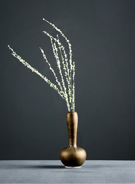 创意复古陶瓷干花水培花瓶中式禅意茶几客厅花器装饰桌面家居摆件