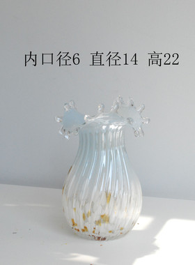 新中式复古孔雀绿花瓶餐桌高级感艺术摆件轻奢装饰水培玻璃花器