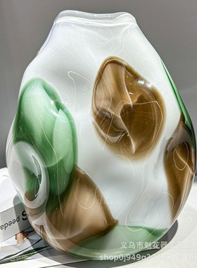 时尚简约艺术花瓶客厅插花餐桌玄关高级感创意克莱因装饰桌面摆件