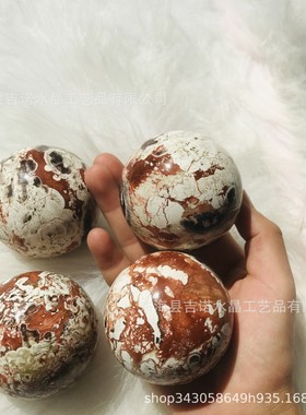 热销吉诺水晶手工制作水晶球批发印度红玛瑙球装饰工艺品