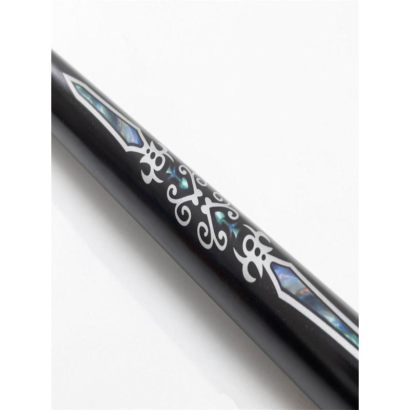 代加工虎1ms战神台球杆黑斯诺克八波茨头桌球杆檀木手工杆2/1球杆 - 图0