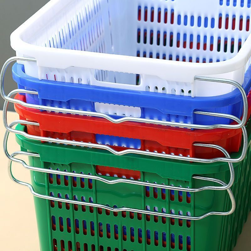 水果箩物流快递框服装熟胶带铁耳框加厚塑料周转筐蔬菜生鲜配送筐,淘宝优惠券,粉丝福利购,淘宝优惠卷