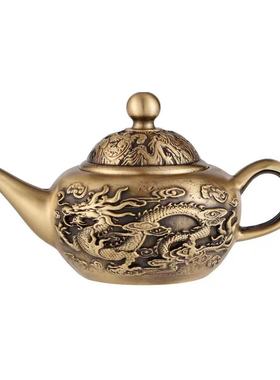 工艺批发黄铜制作各种百福茶壶茶杯铜茶壶铜茶壶把玩厂家