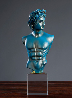 北欧创意人物头像雕塑装饰品摆件客厅办公室大卫维纳斯工艺品摆设