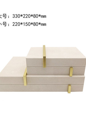 热销新中式首饰盒样板房衣帽间工艺软装卧室盒摆件酒店客厅饰品收