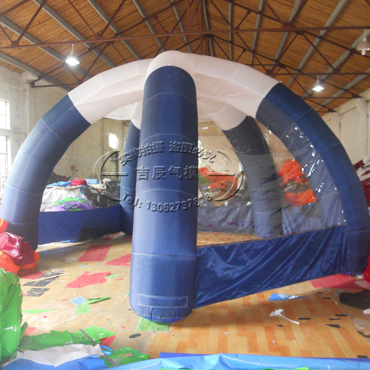 加厚加密充气大型足球室外场地帐篷卡通气模加工2米充气模型 - 图1