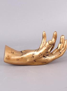 热销现代创意合金手造型摆件客厅茶几电视柜样板房家居装饰饰品