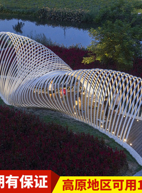 热销户外公园景区大型厂家景观小品长廊创意造型雕塑休息凉亭不锈