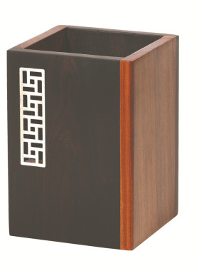 紫檀木高颜值笔筒古风办公用品套装实木笔筒全套办公用具支持定制