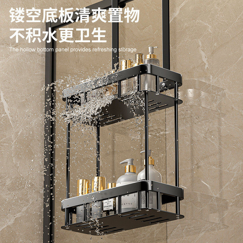 浴室淋浴房挂架挂篮卫生间免打孔洗澡间厕所玻璃门毛巾收纳置物架,淘宝优惠券,粉丝福利购,淘宝优惠卷