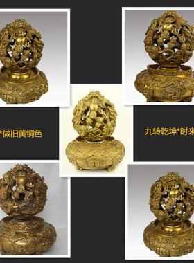 厂价供应铜器仿古九龙戏珠铜鼎九转乾坤鼎批发