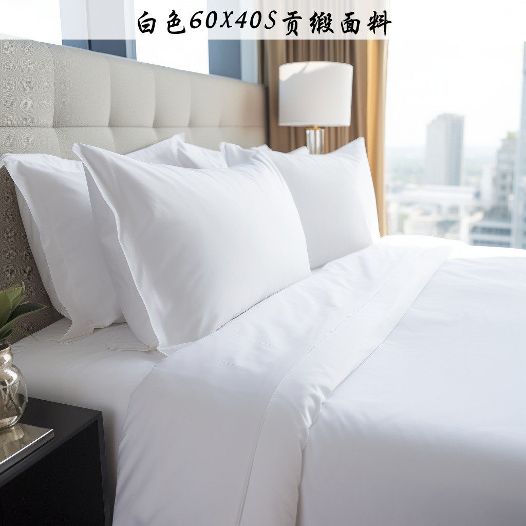 酒店布草酒店四件套定制四件套民宿酒店被套全棉床上用品酒店布草 - 图3