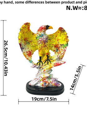 美式仿真立体摆件雕动物头像树脂工艺品办公室书架装饰品送礼