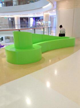 花盆玻璃钢花盆/美陈商场玻璃钢休闲椅/室内玻璃钢花盆家具定制