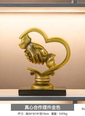 现代轻奢真心合作装饰摆件家居客厅酒柜书柜书房办公室工艺品软装