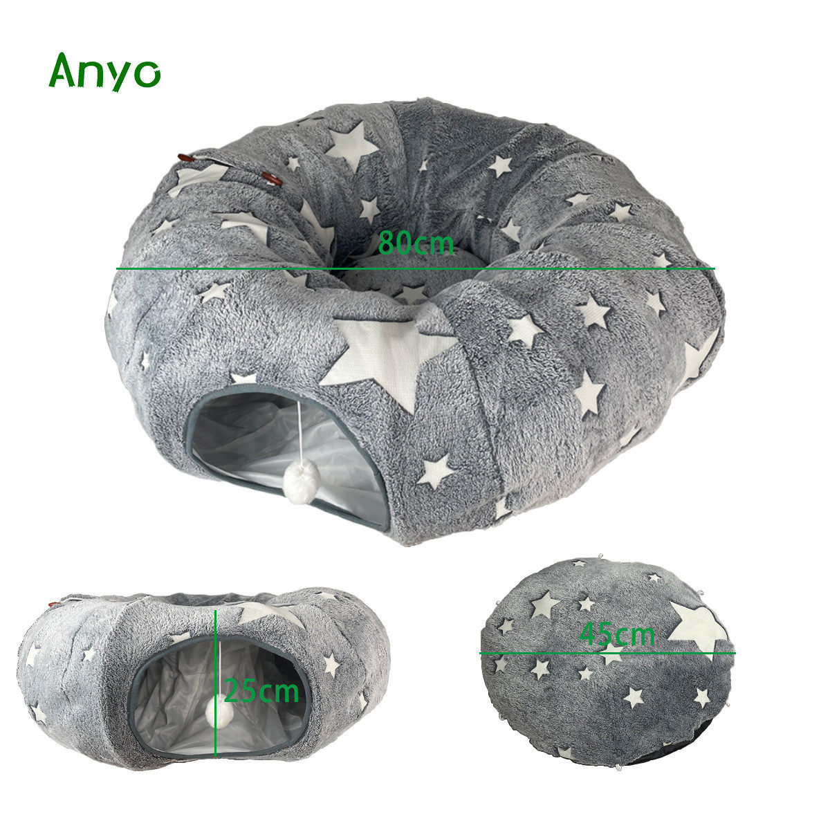 猫隧道猫窝夜光四季通用猫咪娱乐可拆卸猫窝猫垫子cattunnel,淘宝优惠券,粉丝福利购,淘宝优惠卷