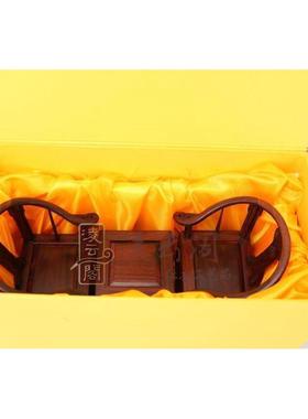 古风家具小模型桌面红木工艺品椅微缩微型摆件中式精美礼品迷你