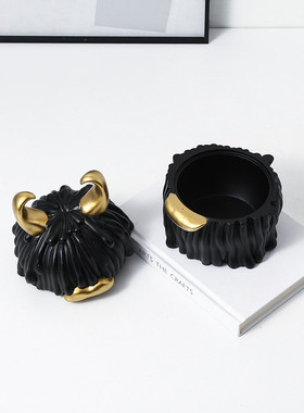 热销现代轻奢家居罐怪兽造型装饰趣味样板房民宿电视柜新奇特软装