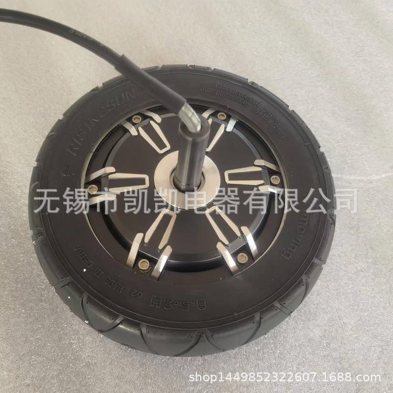 8寸机器人电机AGV轮毂伺服电机无齿24-48V编码器 - 图0