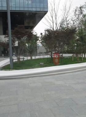 户外简约玻璃钢树池坐凳室外景观花坛坐凳商场机场公园美陈装饰