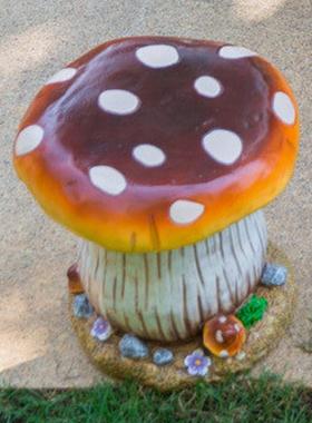 i9at蘑菇庭院花园幼儿园林景观雕塑装饰摆件户外玻璃钢小区桌椅座