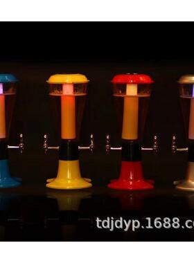 厂家直供398s双头发光带龙头塑料ktv 炮 大排档酒酒吧 分酒器