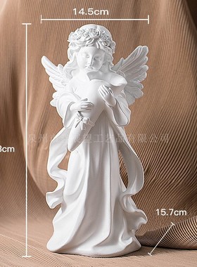 插花摆件北欧花仙子少女雕塑工艺摆件创意捧花天使diy花插装饰品