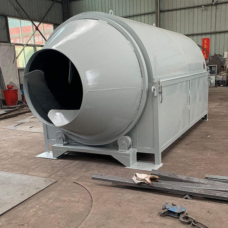 回转滚筒粮食烘干机电加热沙子石英砂煤泥污泥沙子矿渣矿粉烘干机 - 图1