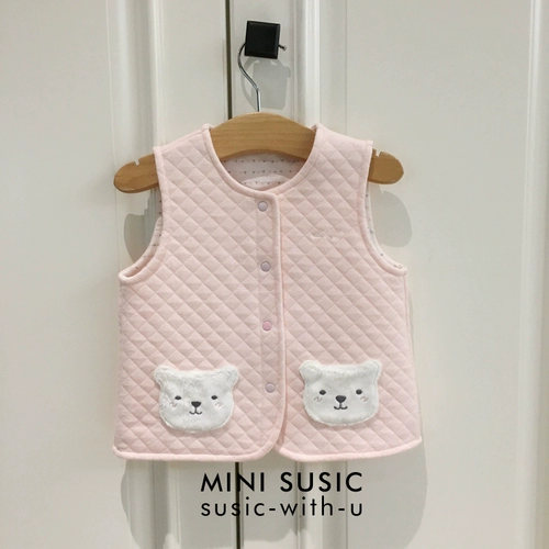 Хлопковый мягкий мультяшный жилет, детская одежда