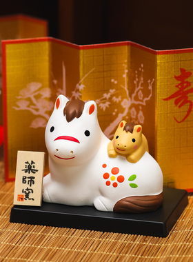 药师窑手绘2026马年限定生肖摆件